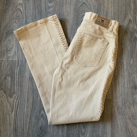 Lauren Jeans Co. Ralph Lauren Tan Denim Sz. 4 - Picture 4 of 5